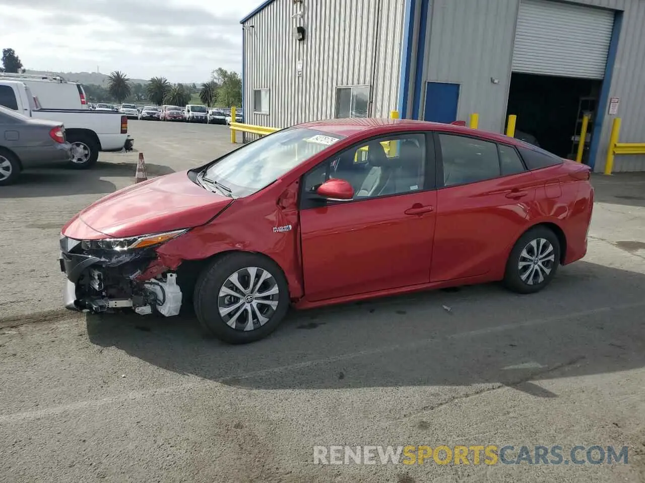 1 fotografías del automóvil dañado JTDKAMFP3M3185473 TOYOTA PRIUS 2021