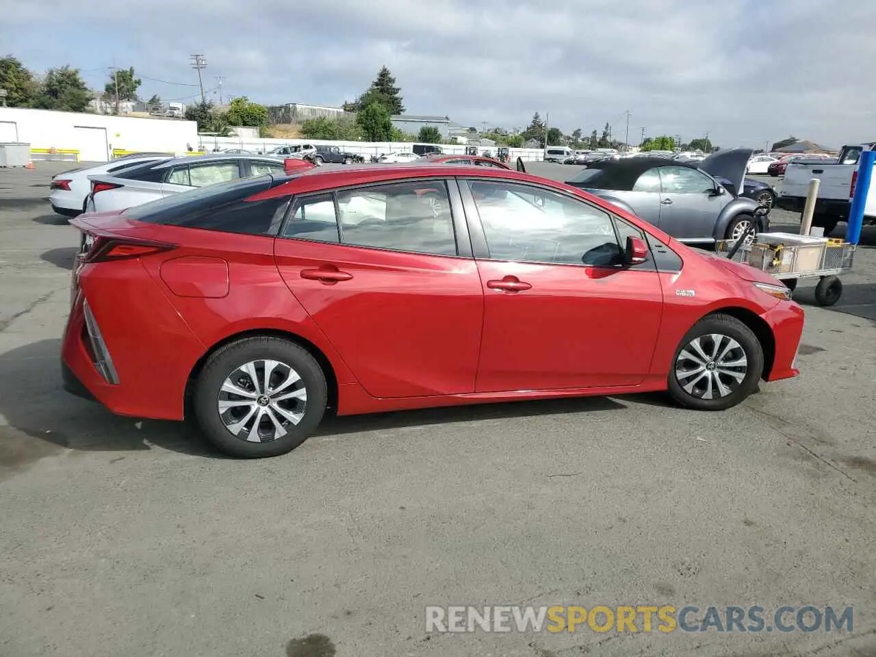 3 fotografías del automóvil dañado JTDKAMFP3M3185473 TOYOTA PRIUS 2021