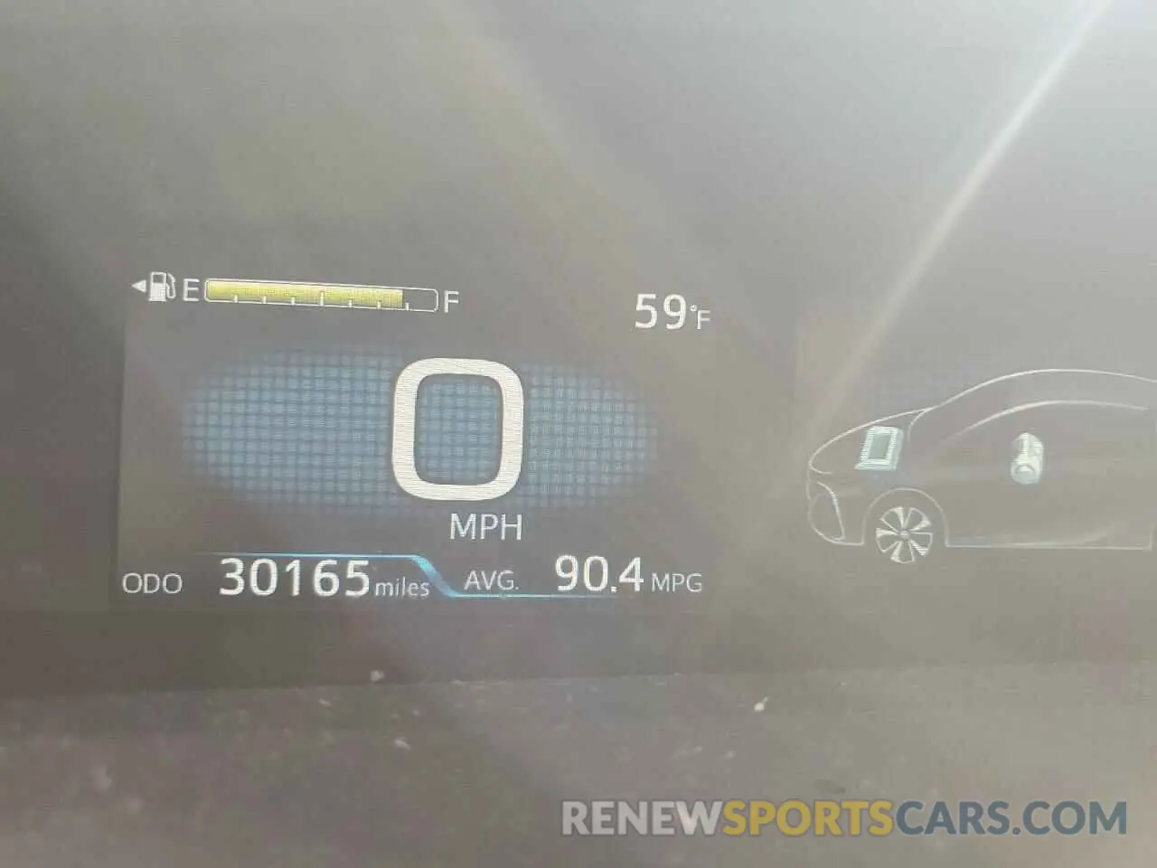 9 fotografías del automóvil dañado JTDKAMFP3M3185473 TOYOTA PRIUS 2021