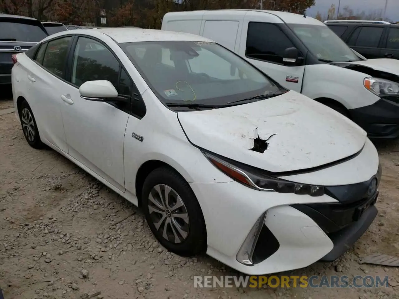 1 fotografías del automóvil dañado JTDKAMFP3M3187255 TOYOTA PRIUS 2021