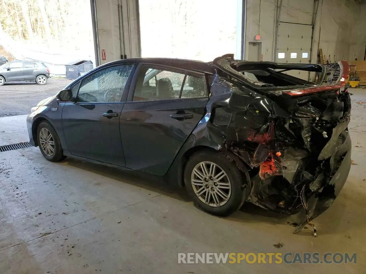 2 fotografías del automóvil dañado JTDKAMFP3M3189782 TOYOTA PRIUS 2021