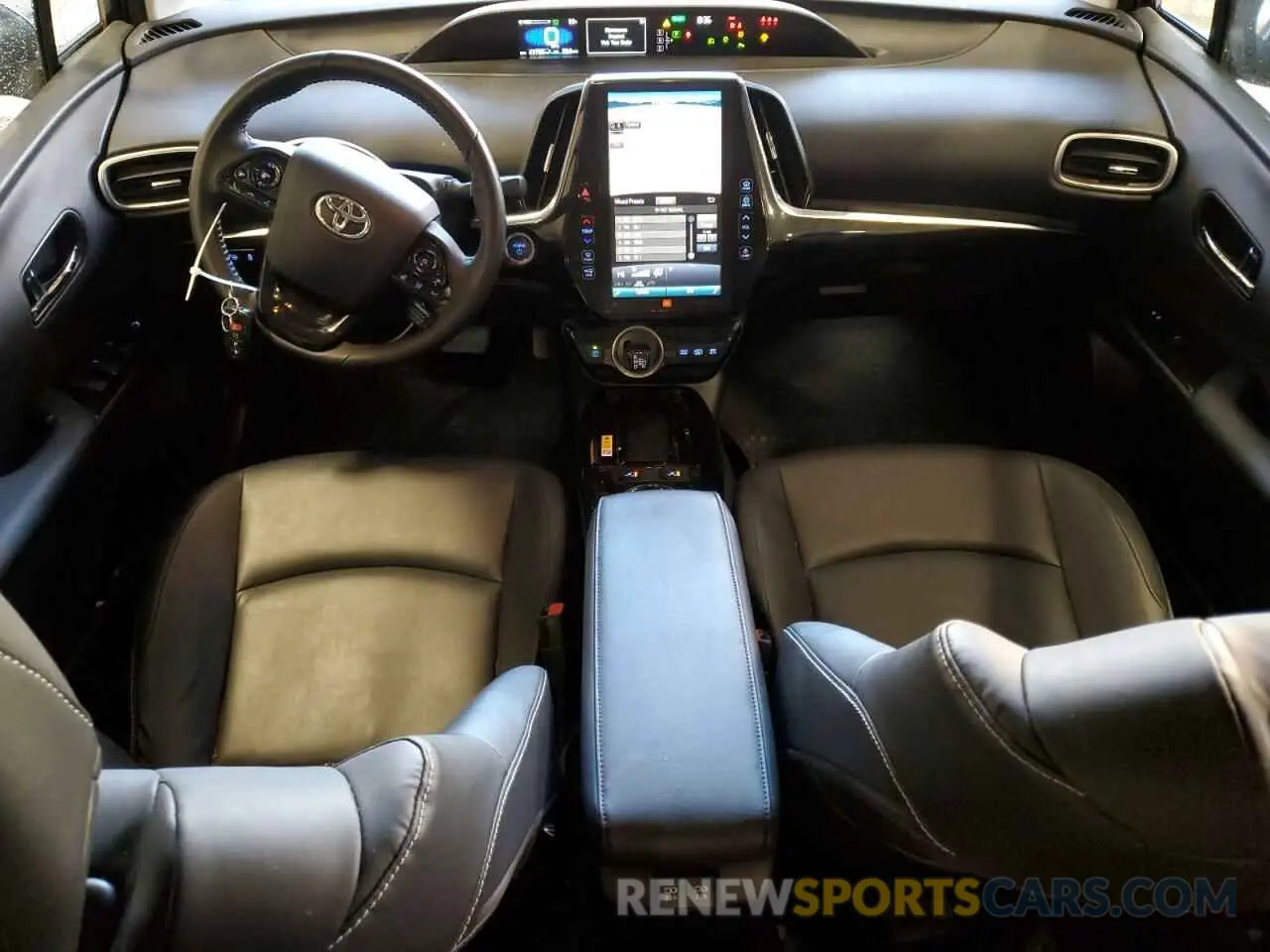8 fotografías del automóvil dañado JTDKAMFP3M3189782 TOYOTA PRIUS 2021