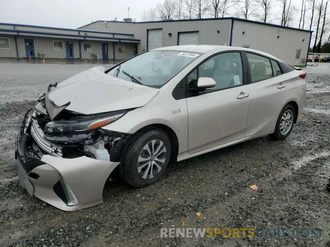 1 fotografías del automóvil dañado JTDKAMFP4M3167452 TOYOTA PRIUS 2021