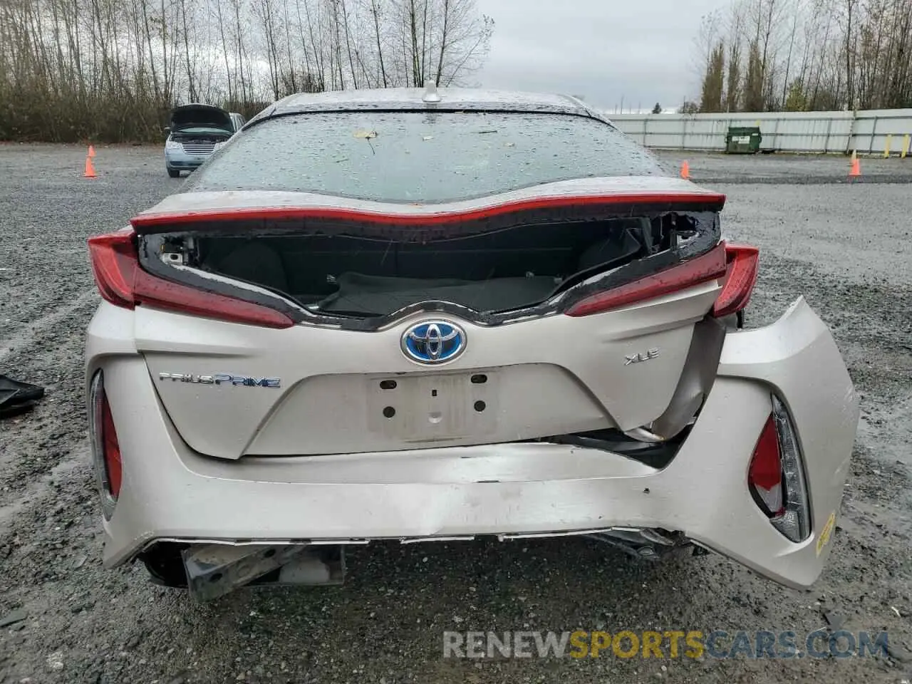 6 fotografías del automóvil dañado JTDKAMFP4M3167452 TOYOTA PRIUS 2021
