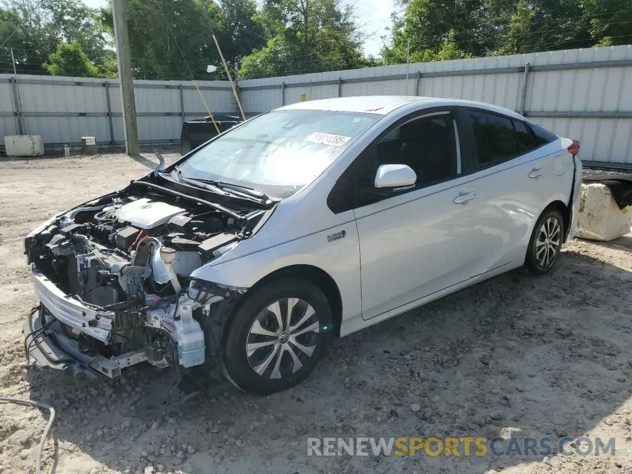 1 fotografías del automóvil dañado JTDKAMFP4M3175809 TOYOTA PRIUS 2021