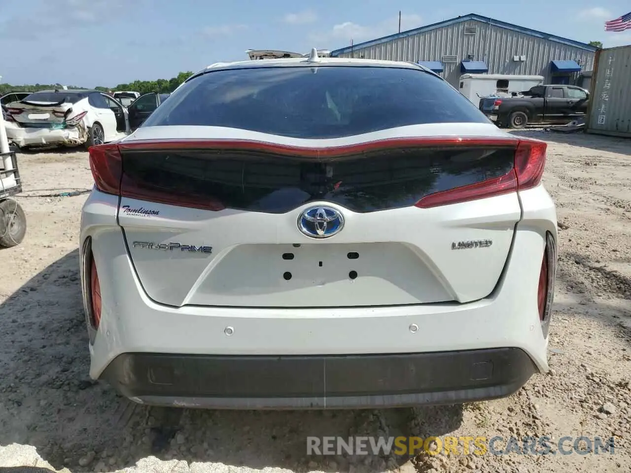 6 fotografías del automóvil dañado JTDKAMFP4M3175809 TOYOTA PRIUS 2021