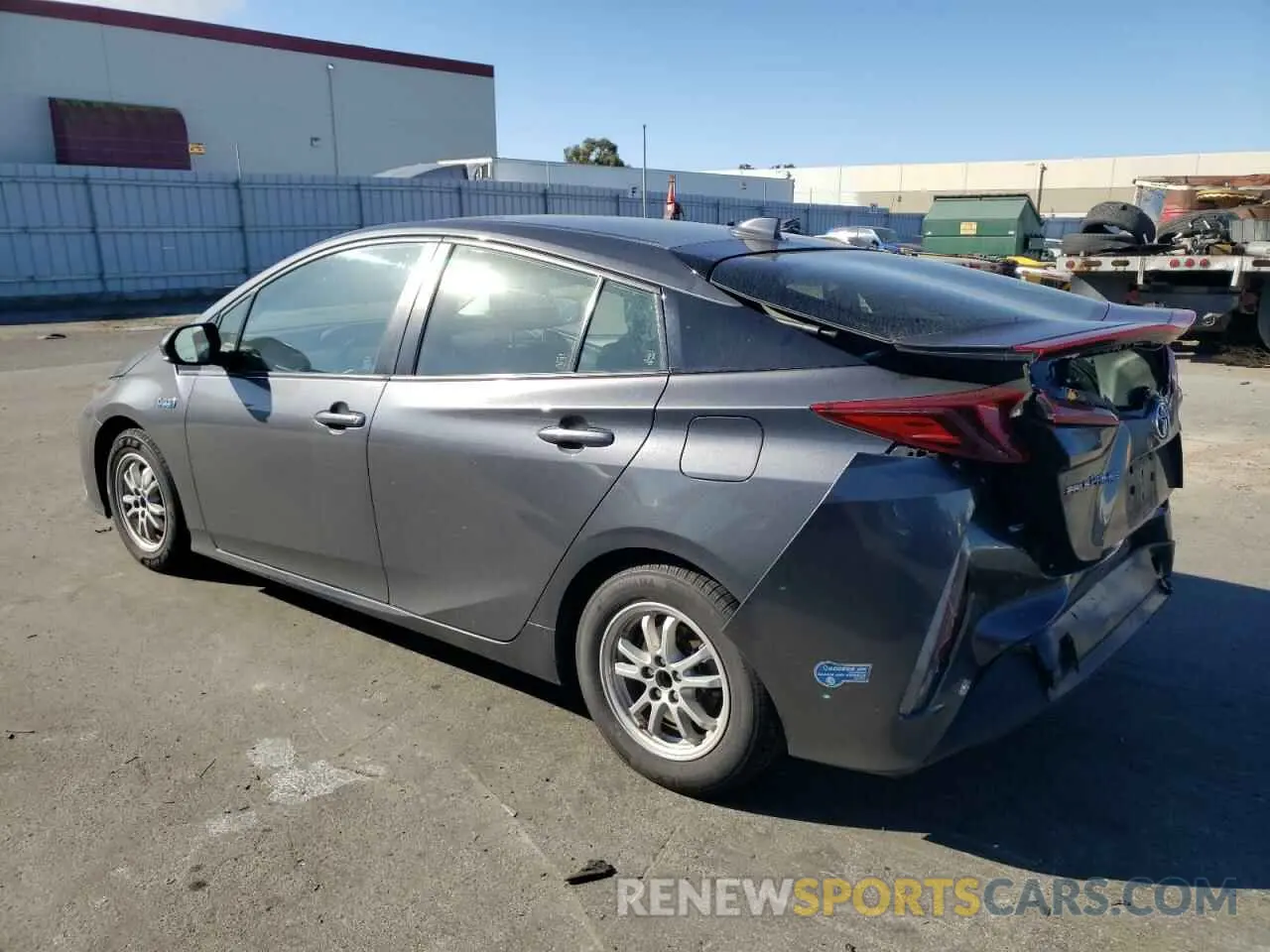2 fotografías del automóvil dañado JTDKAMFP4M3179293 TOYOTA PRIUS 2021