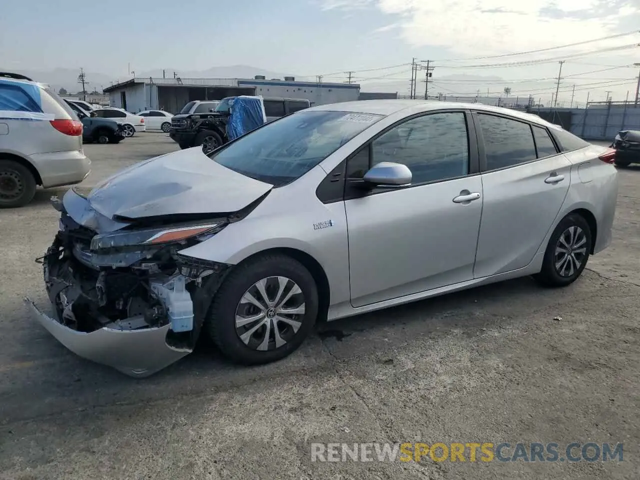 1 fotografías del automóvil dañado JTDKAMFP4M3180007 TOYOTA PRIUS 2021