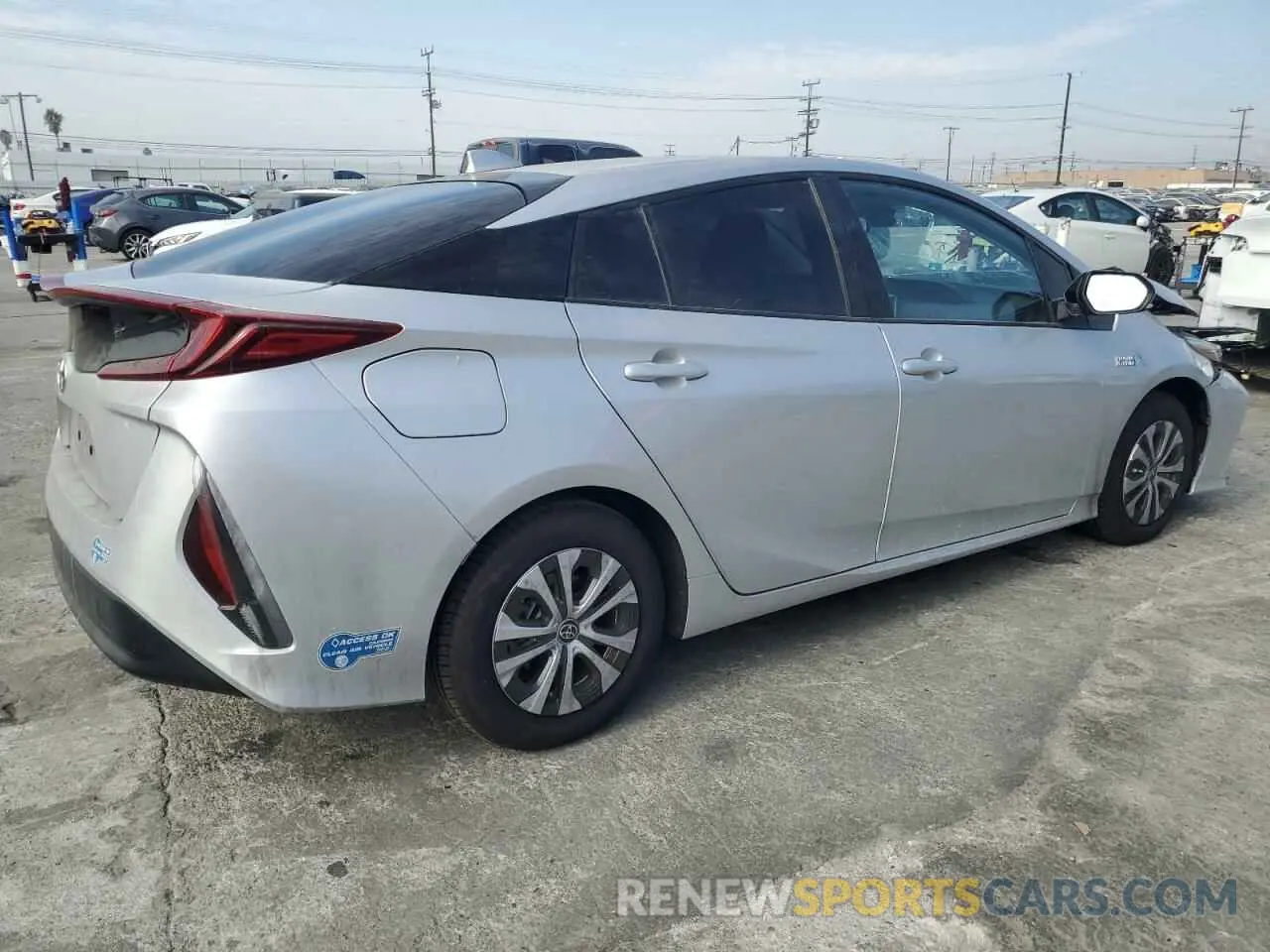 3 fotografías del automóvil dañado JTDKAMFP4M3180007 TOYOTA PRIUS 2021
