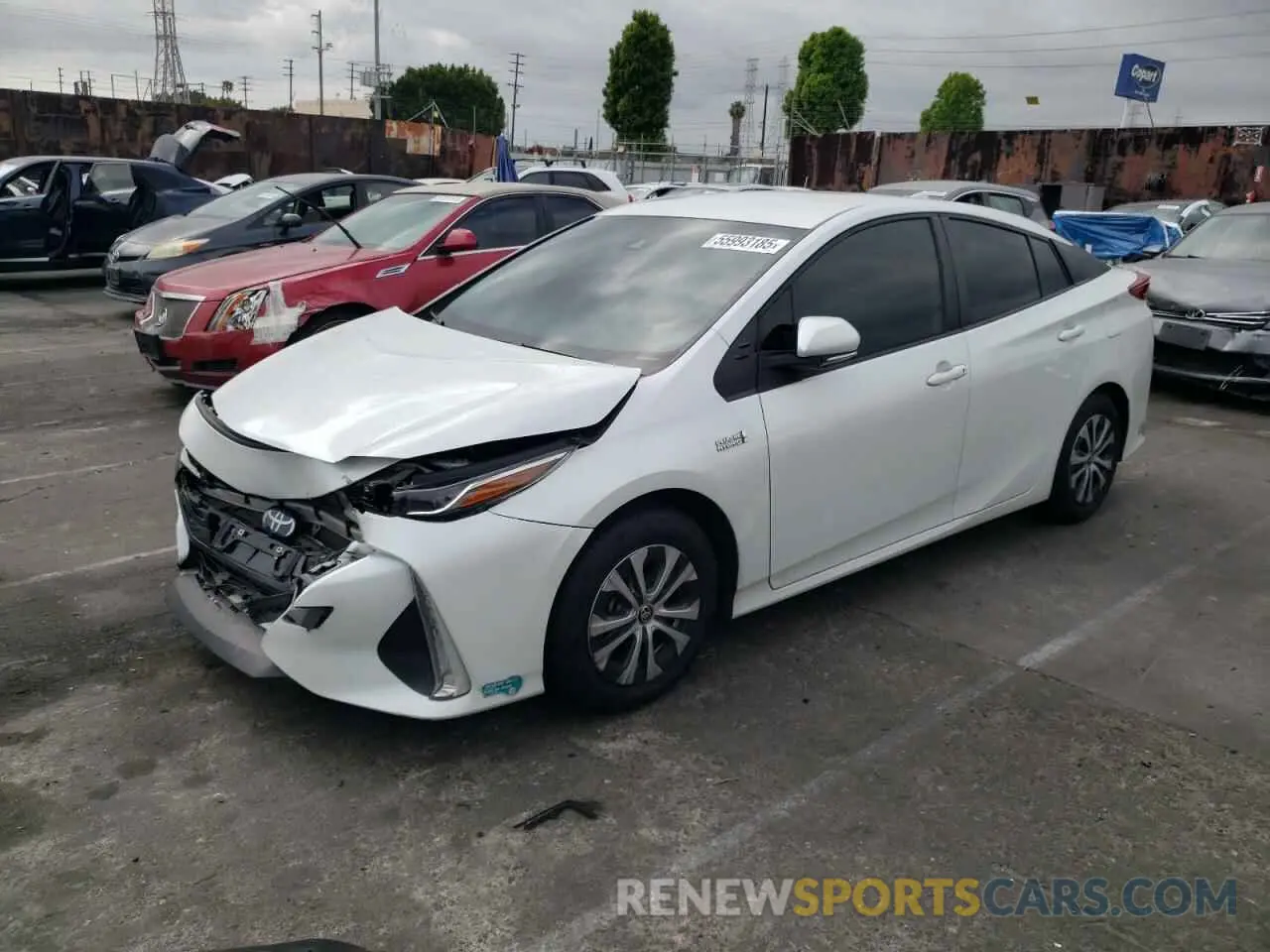 1 fotografías del automóvil dañado JTDKAMFP4M3192707 TOYOTA PRIUS 2021