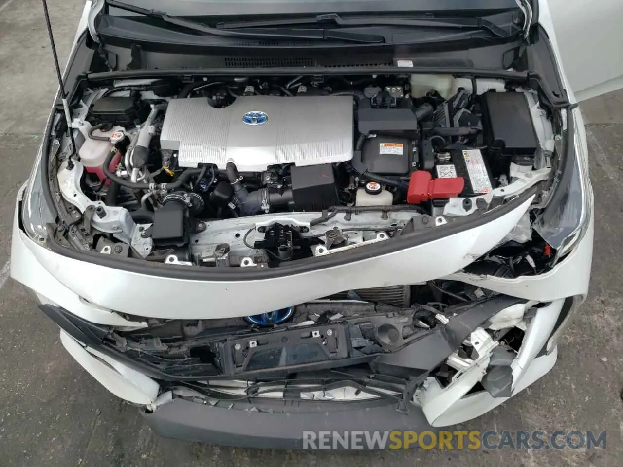 11 fotografías del automóvil dañado JTDKAMFP4M3192707 TOYOTA PRIUS 2021