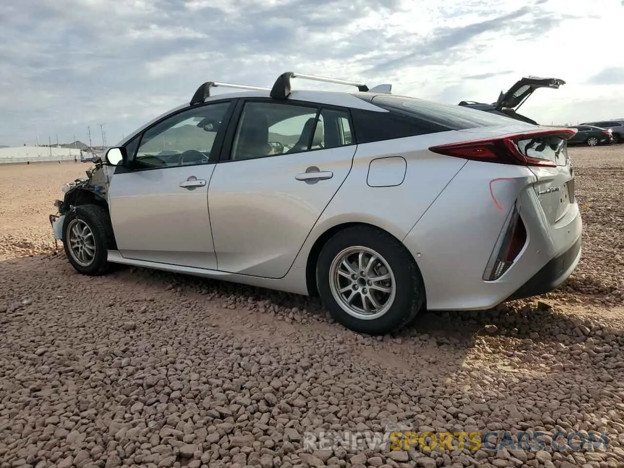 2 fotografías del automóvil dañado JTDKAMFP5M3164768 TOYOTA PRIUS 2021