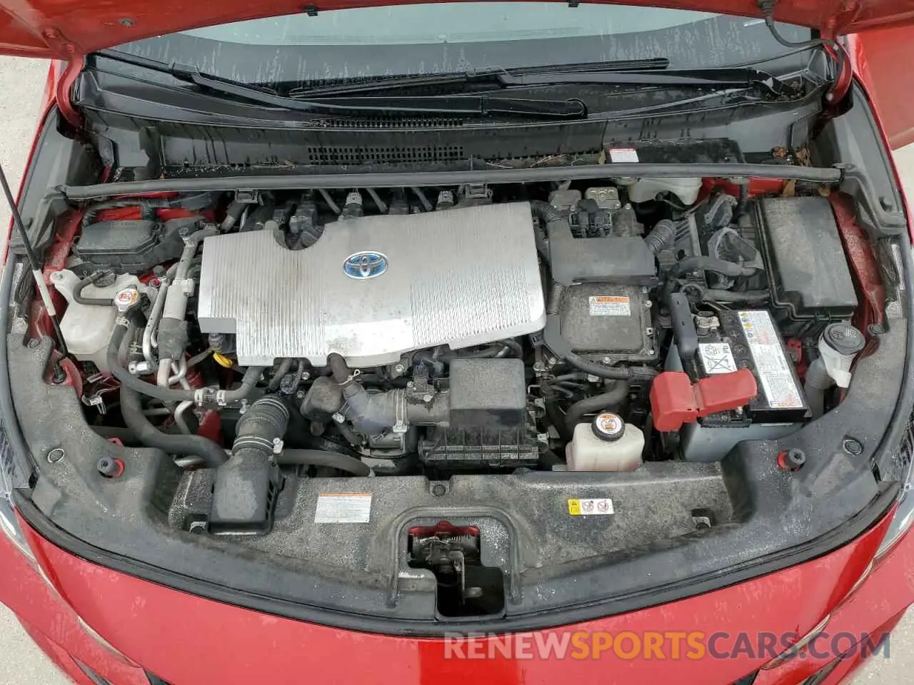11 fotografías del automóvil dañado JTDKAMFP5M3168447 TOYOTA PRIUS 2021