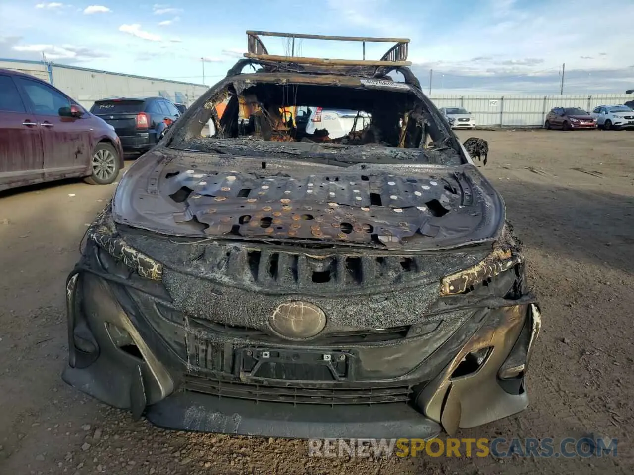5 fotografías del automóvil dañado JTDKAMFP5M3174281 TOYOTA PRIUS 2021