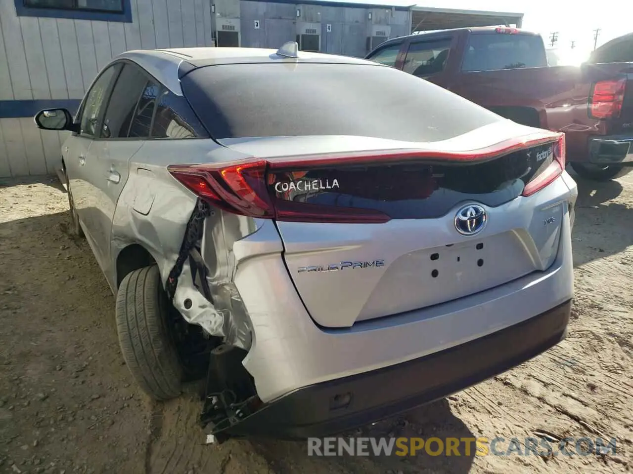 3 fotografías del automóvil dañado JTDKAMFP5M3179304 TOYOTA PRIUS 2021