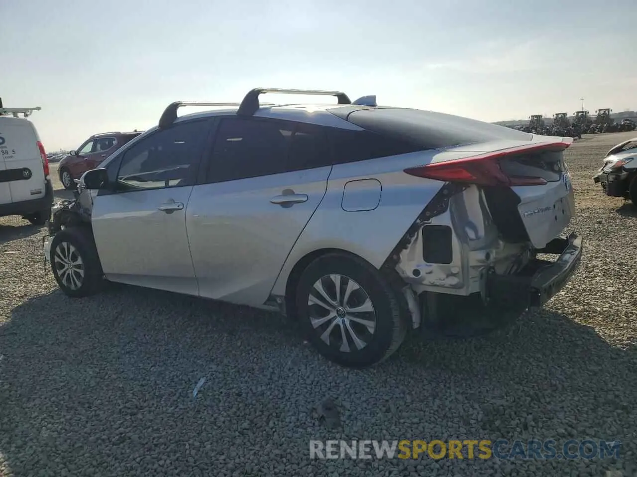 2 fotografías del automóvil dañado JTDKAMFP5M3179965 TOYOTA PRIUS 2021