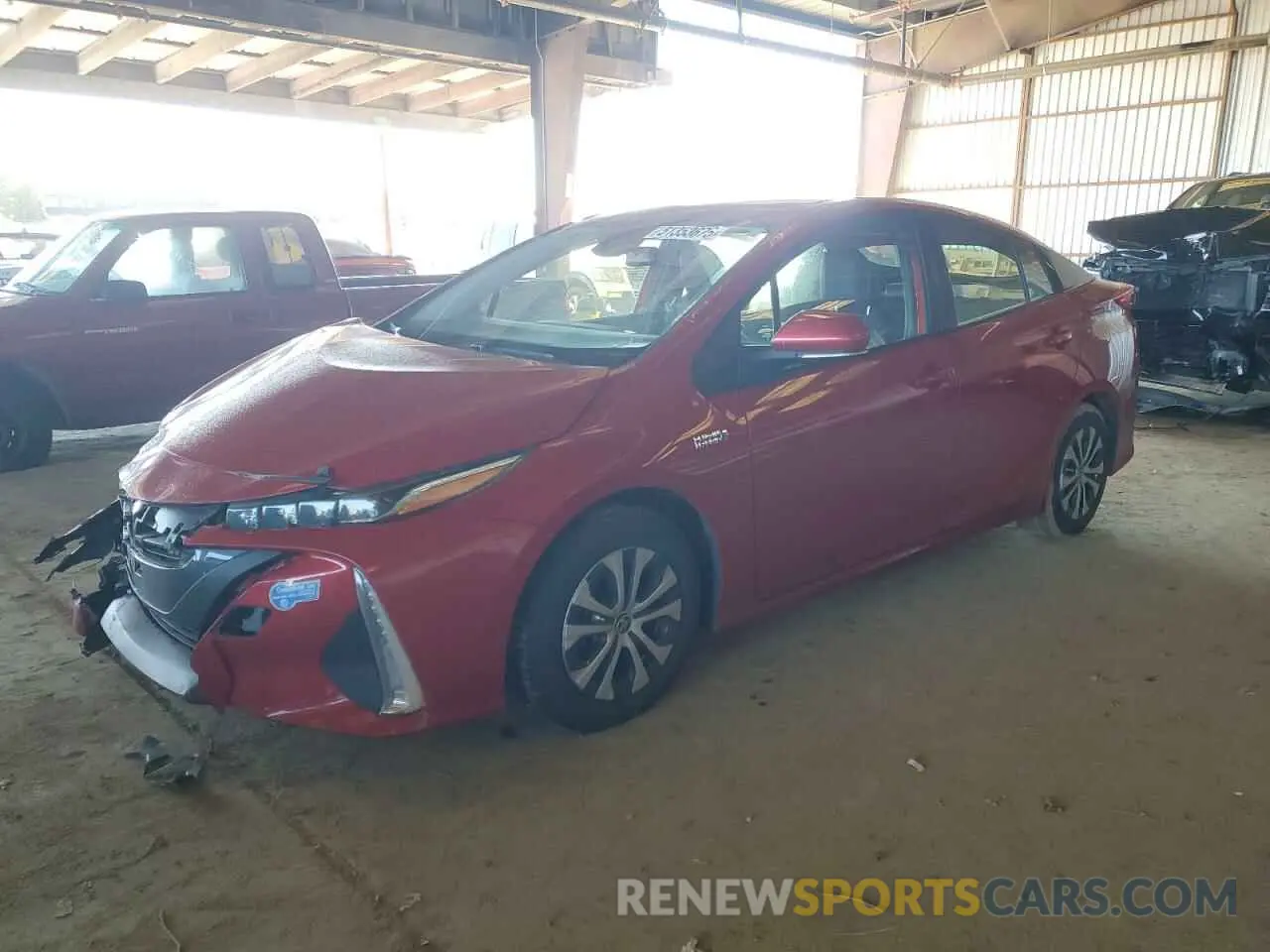 1 fotografías del automóvil dañado JTDKAMFP6M3170627 TOYOTA PRIUS 2021