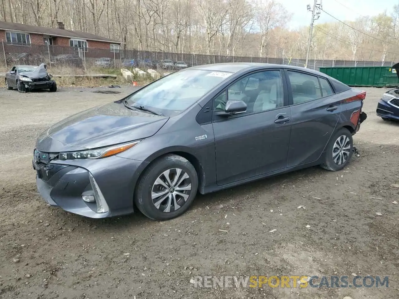 1 fotografías del automóvil dañado JTDKAMFP6M3174483 TOYOTA PRIUS 2021