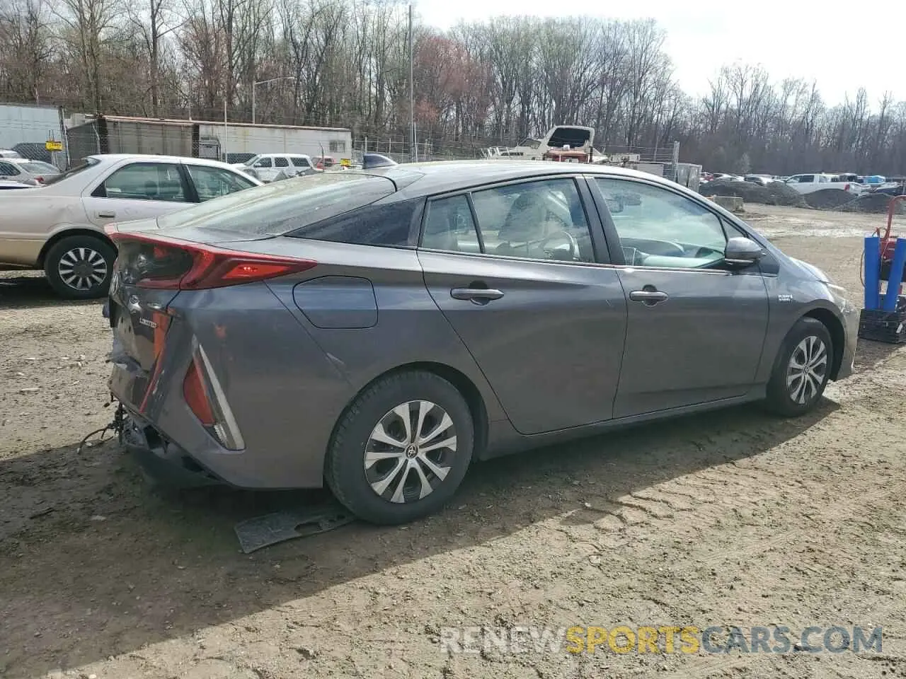 3 fotografías del automóvil dañado JTDKAMFP6M3174483 TOYOTA PRIUS 2021