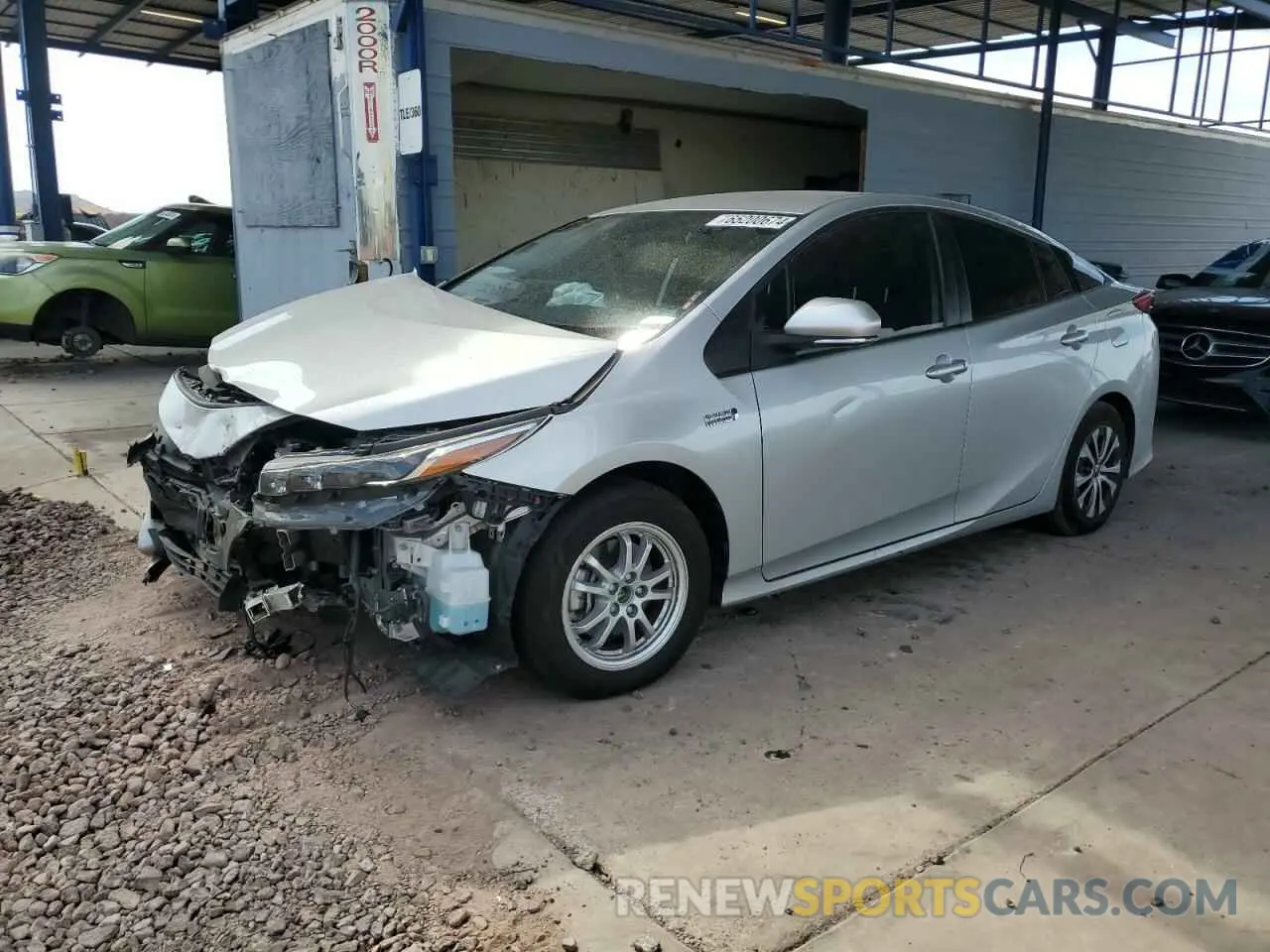1 fotografías del automóvil dañado JTDKAMFP6M3175181 TOYOTA PRIUS 2021