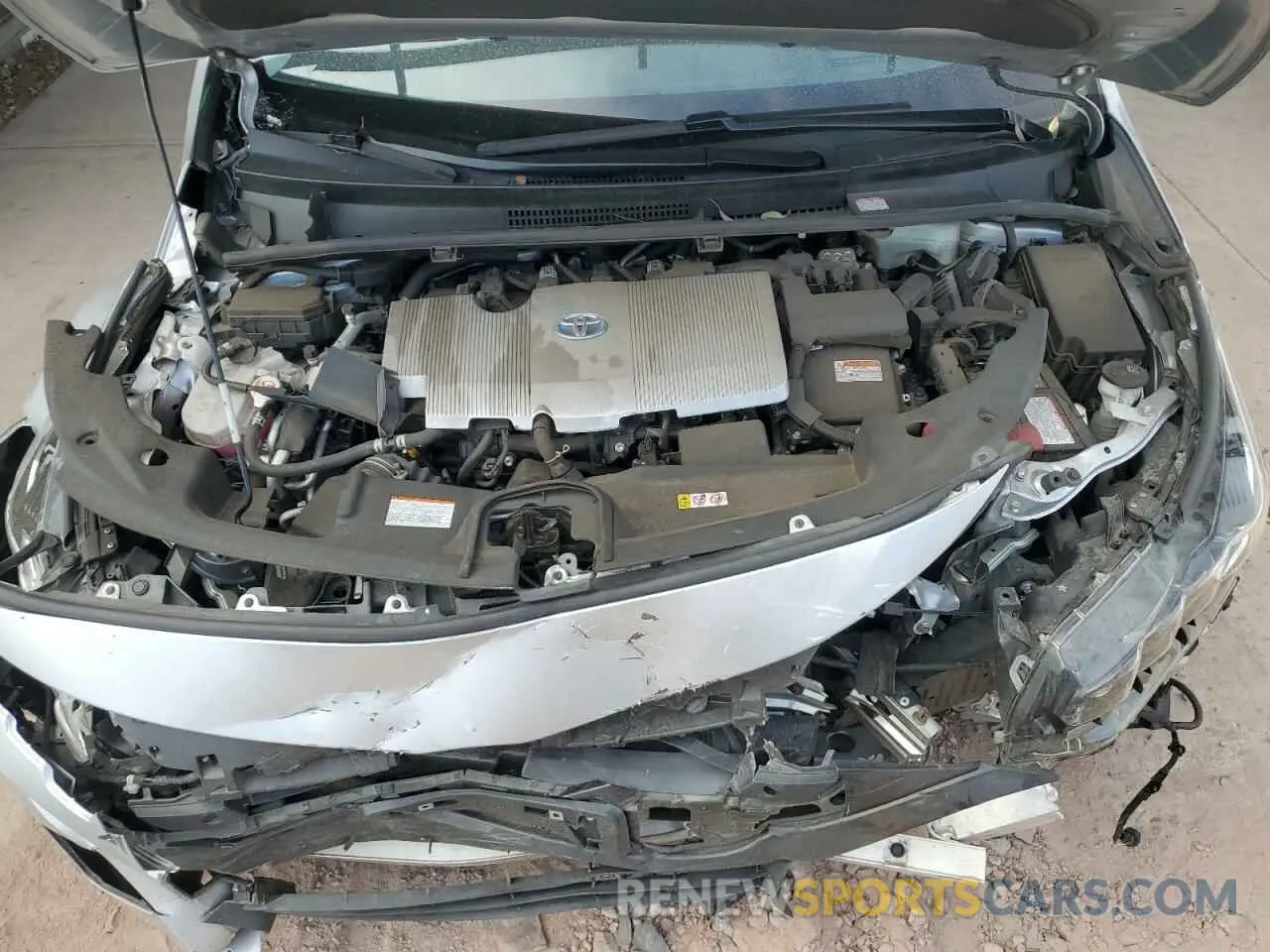 11 fotografías del automóvil dañado JTDKAMFP6M3175181 TOYOTA PRIUS 2021