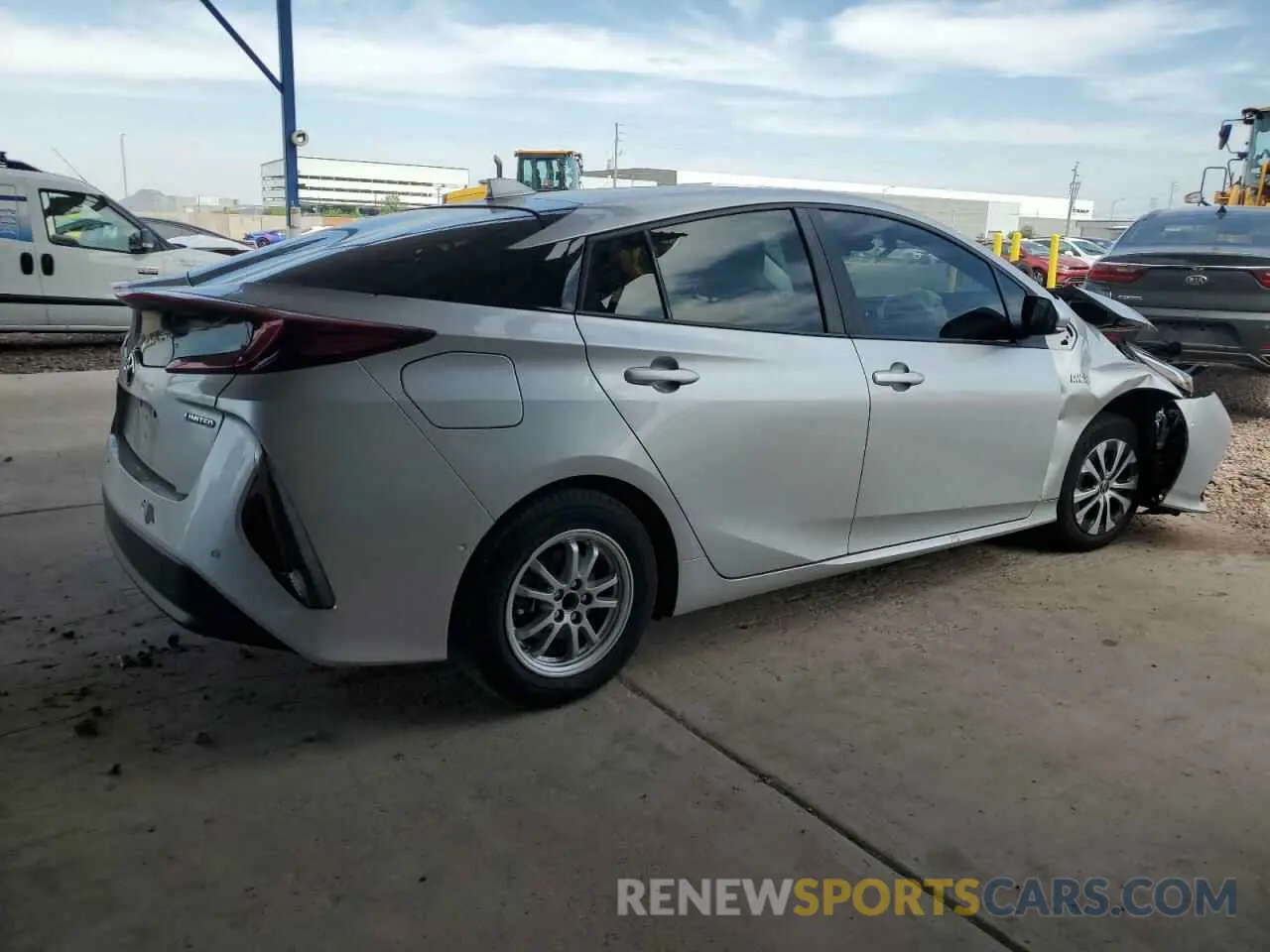 3 fotografías del automóvil dañado JTDKAMFP6M3175181 TOYOTA PRIUS 2021