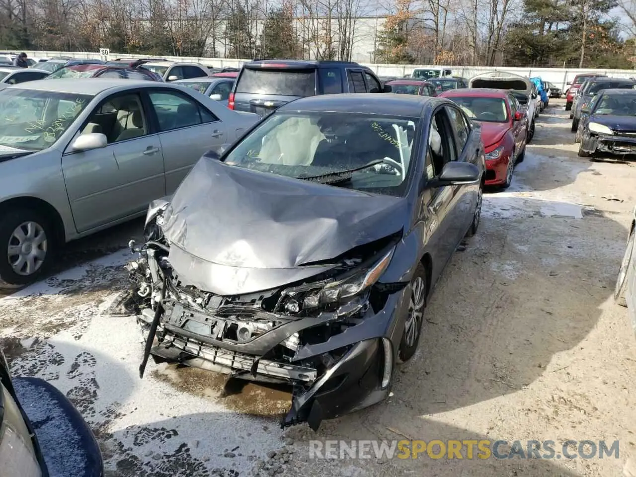 9 fotografías del automóvil dañado JTDKAMFP6M3183880 TOYOTA PRIUS 2021