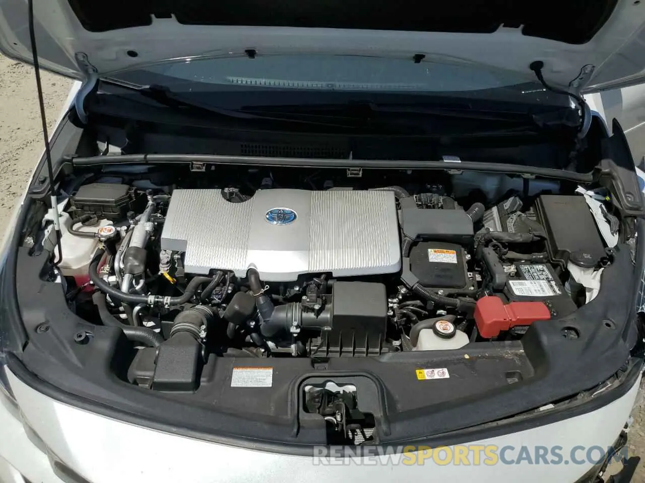 11 fotografías del automóvil dañado JTDKAMFP6M3184835 TOYOTA PRIUS 2021