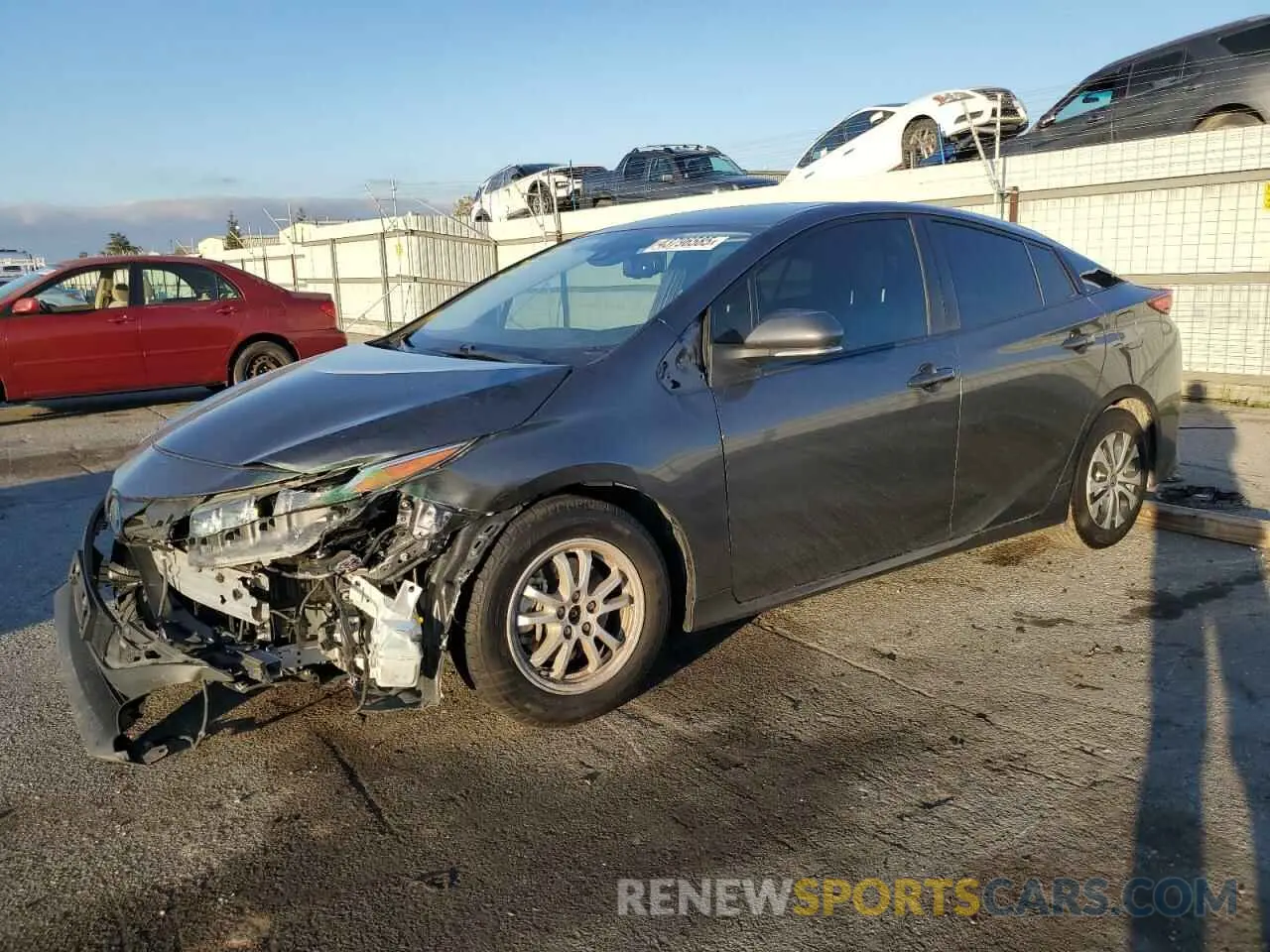 1 fotografías del automóvil dañado JTDKAMFP7M3179627 TOYOTA PRIUS 2021