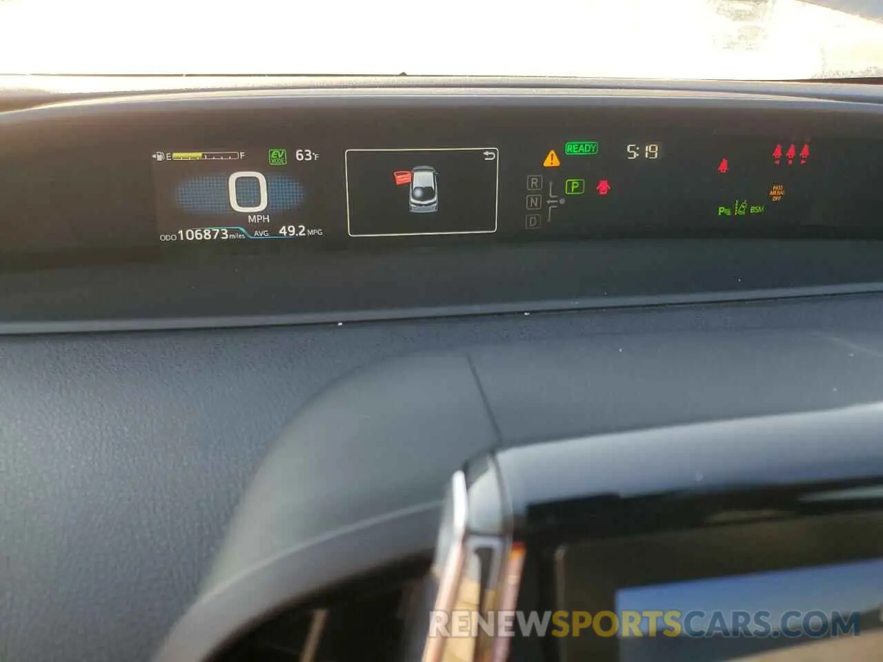 9 fotografías del automóvil dañado JTDKAMFP7M3179627 TOYOTA PRIUS 2021