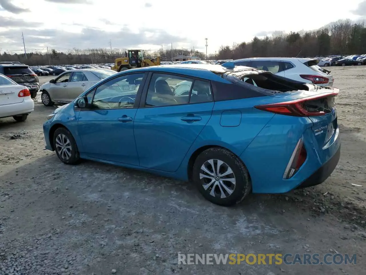 2 fotografías del automóvil dañado JTDKAMFP8M3169561 TOYOTA PRIUS 2021
