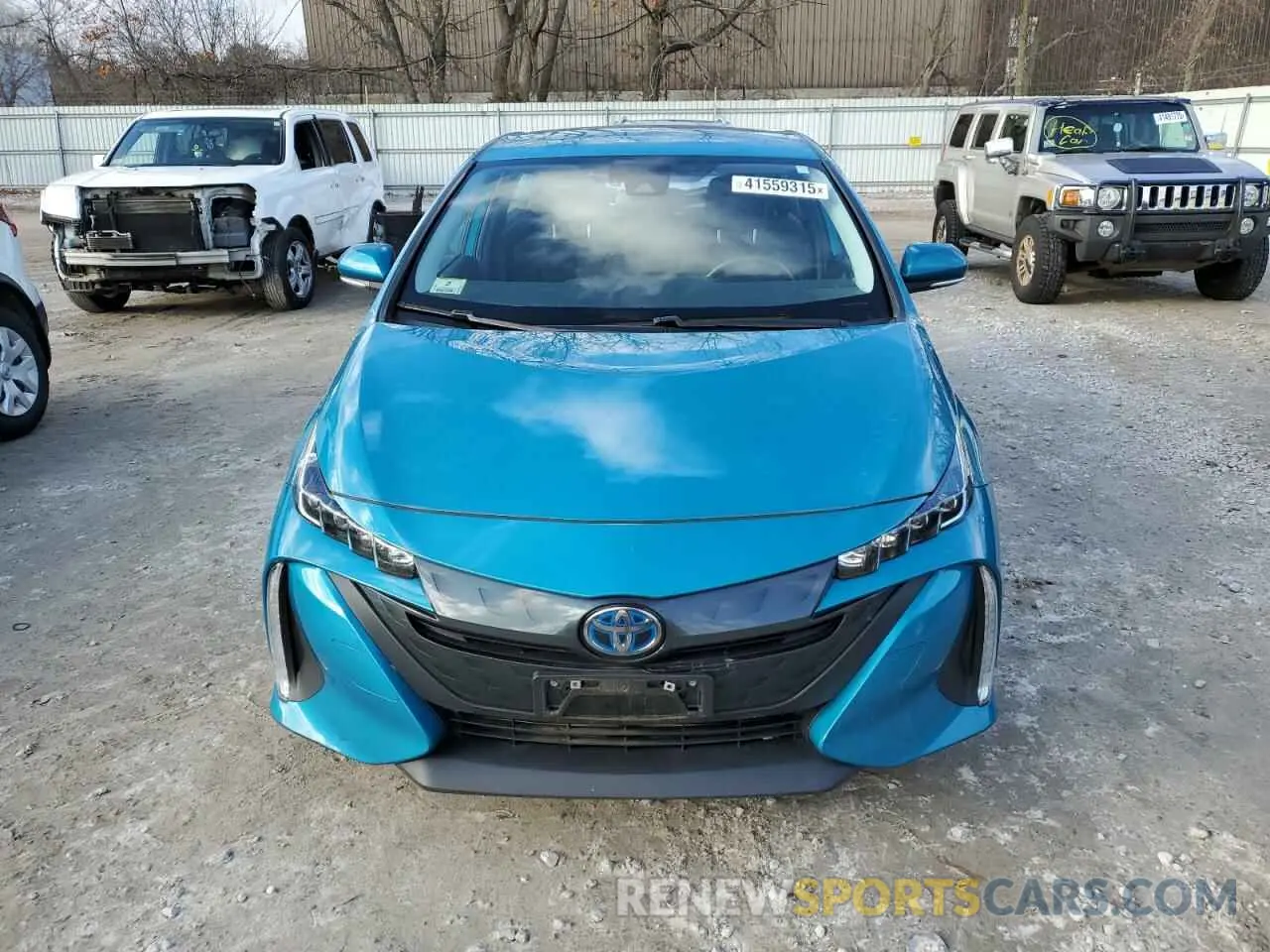 5 fotografías del automóvil dañado JTDKAMFP8M3169561 TOYOTA PRIUS 2021