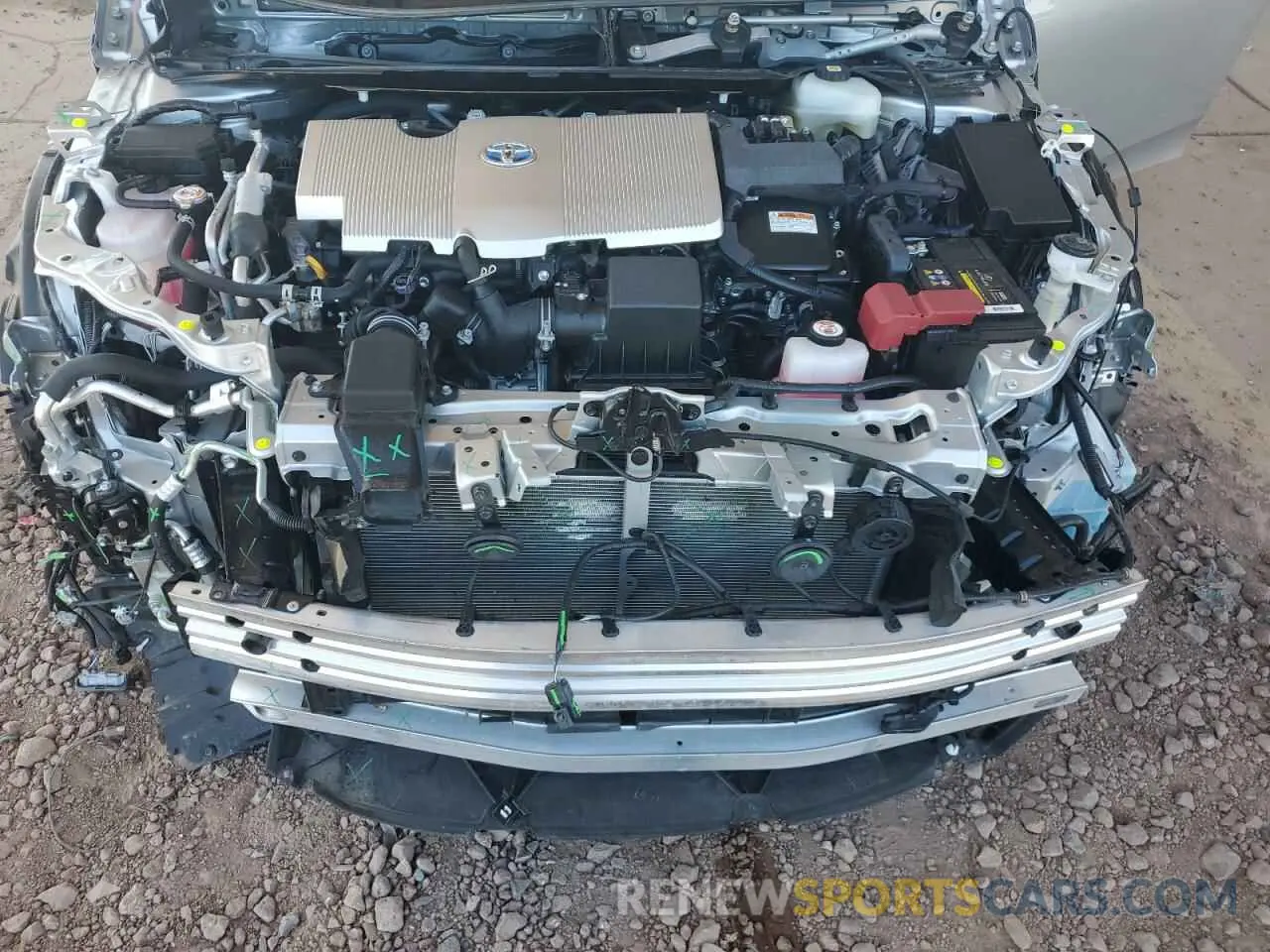 11 fotografías del automóvil dañado JTDKAMFP8M3174713 TOYOTA PRIUS 2021