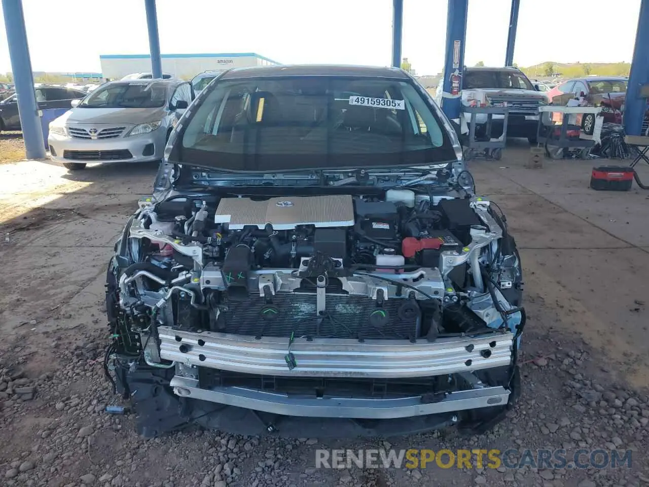 5 fotografías del automóvil dañado JTDKAMFP8M3174713 TOYOTA PRIUS 2021