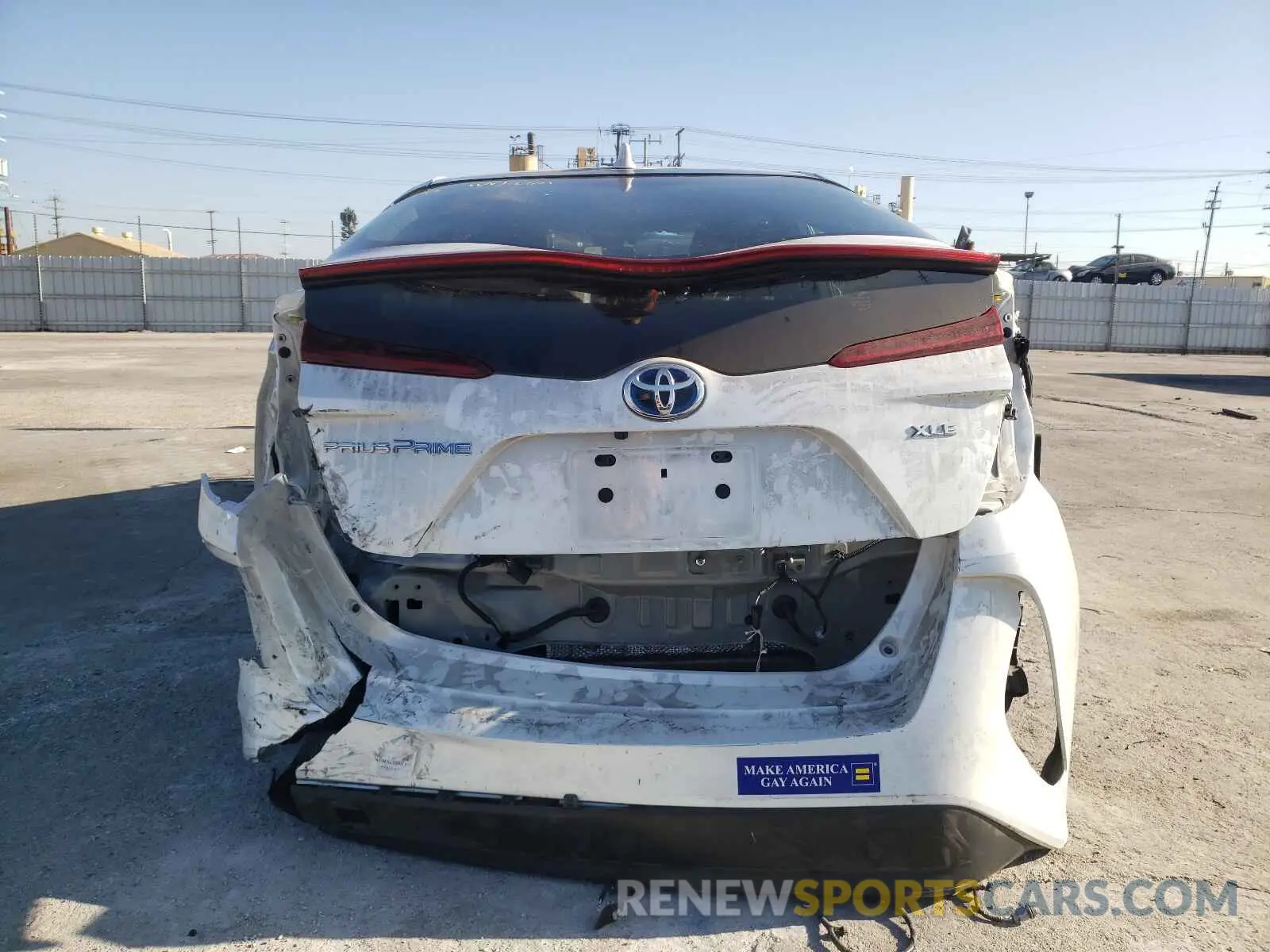9 fotografías del automóvil dañado JTDKAMFP8M3176994 TOYOTA PRIUS 2021