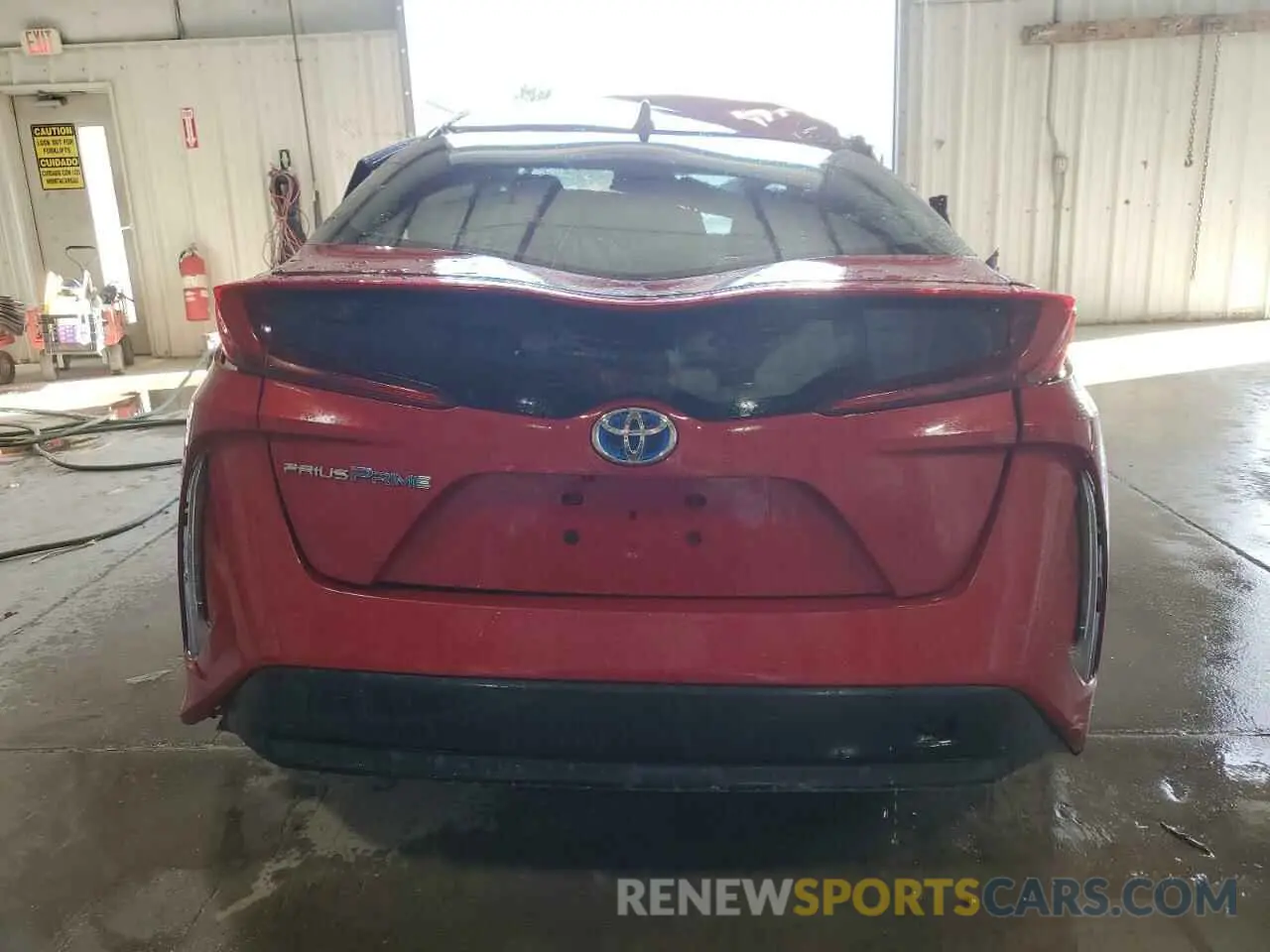 6 fotografías del automóvil dañado JTDKAMFP8M3180947 TOYOTA PRIUS 2021