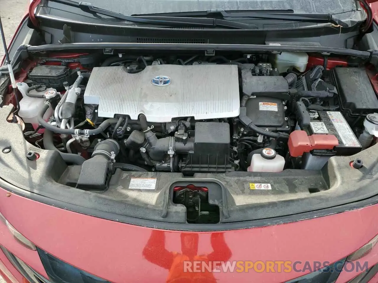 11 fotografías del automóvil dañado JTDKAMFP8M3185680 TOYOTA PRIUS 2021