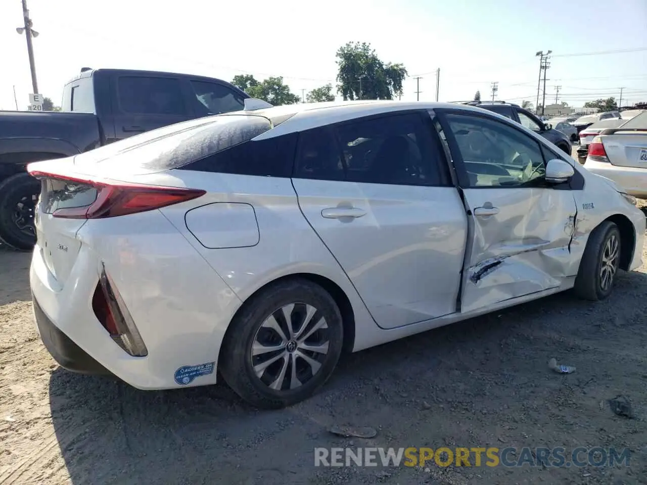 3 fotografías del automóvil dañado JTDKAMFP8M3193360 TOYOTA PRIUS 2021