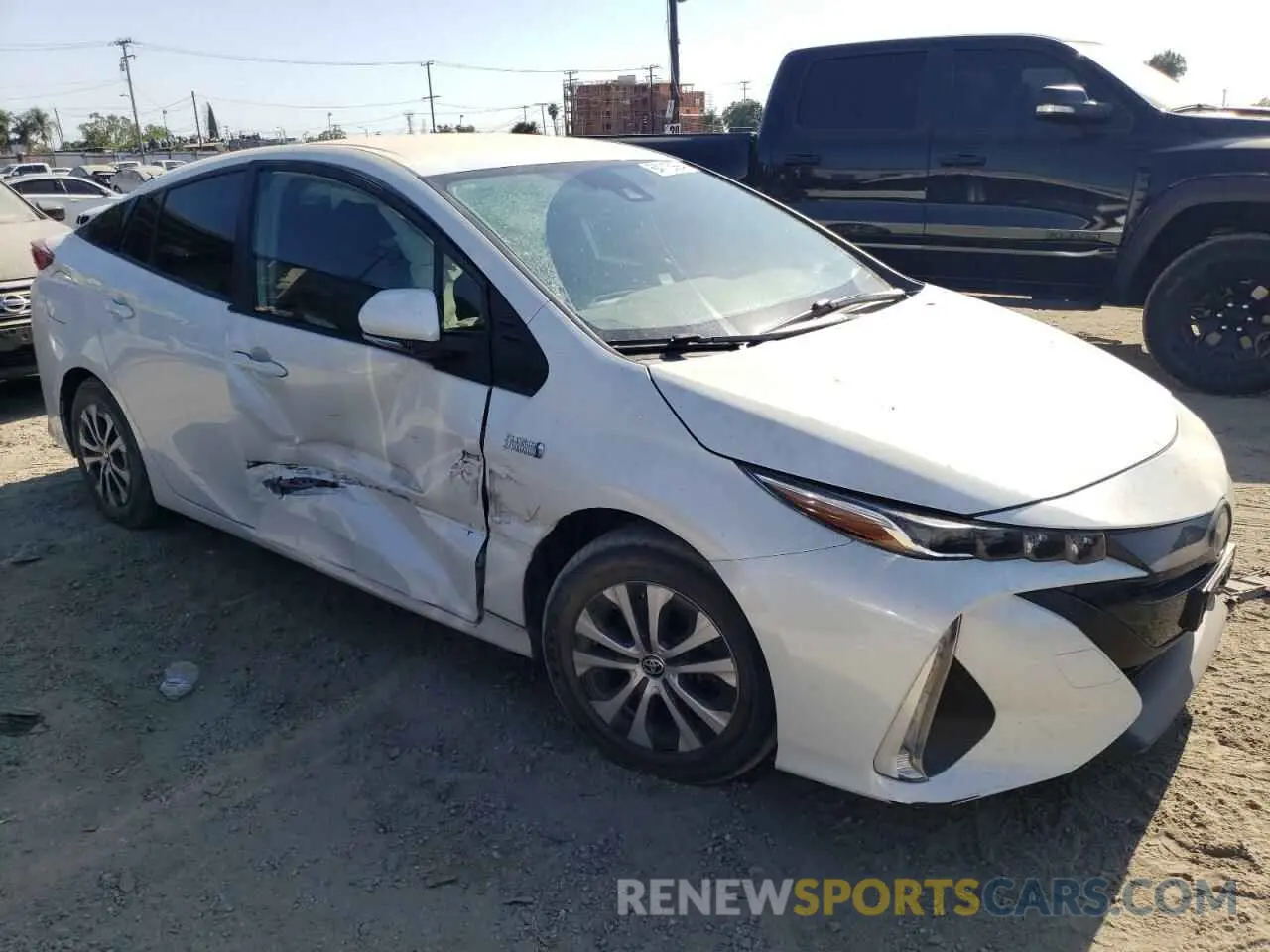 4 fotografías del automóvil dañado JTDKAMFP8M3193360 TOYOTA PRIUS 2021