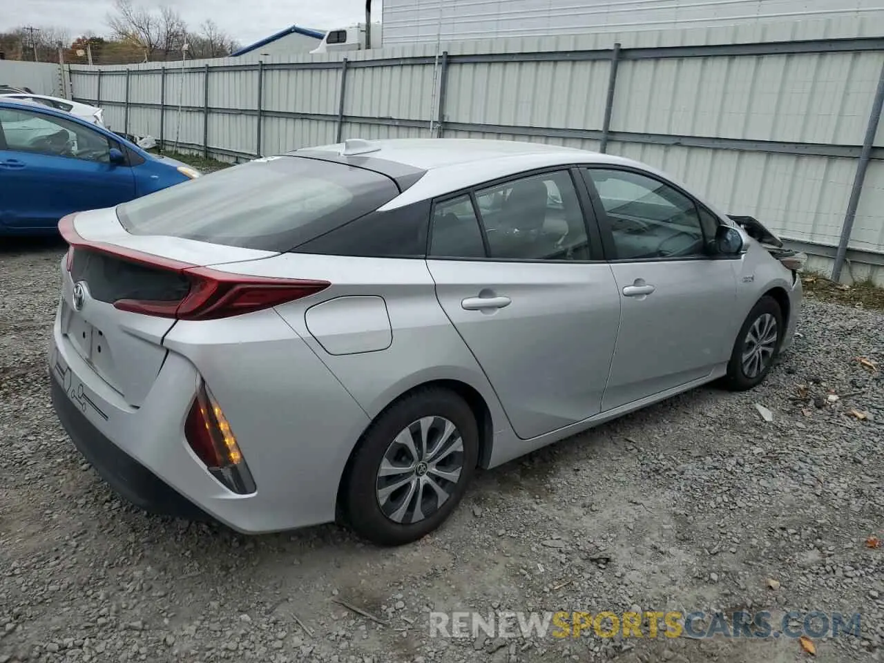 3 fotografías del automóvil dañado JTDKAMFP8M3194332 TOYOTA PRIUS 2021