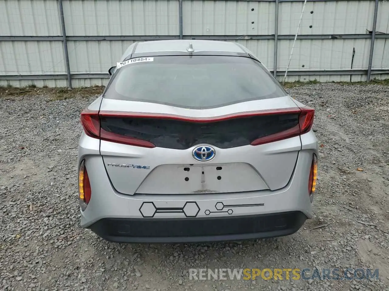 6 fotografías del automóvil dañado JTDKAMFP8M3194332 TOYOTA PRIUS 2021