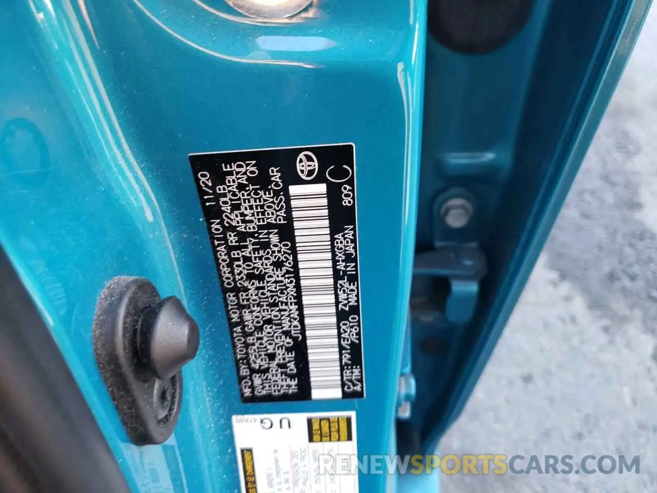 12 fotografías del automóvil dañado JTDKAMFPXM3176270 TOYOTA PRIUS 2021