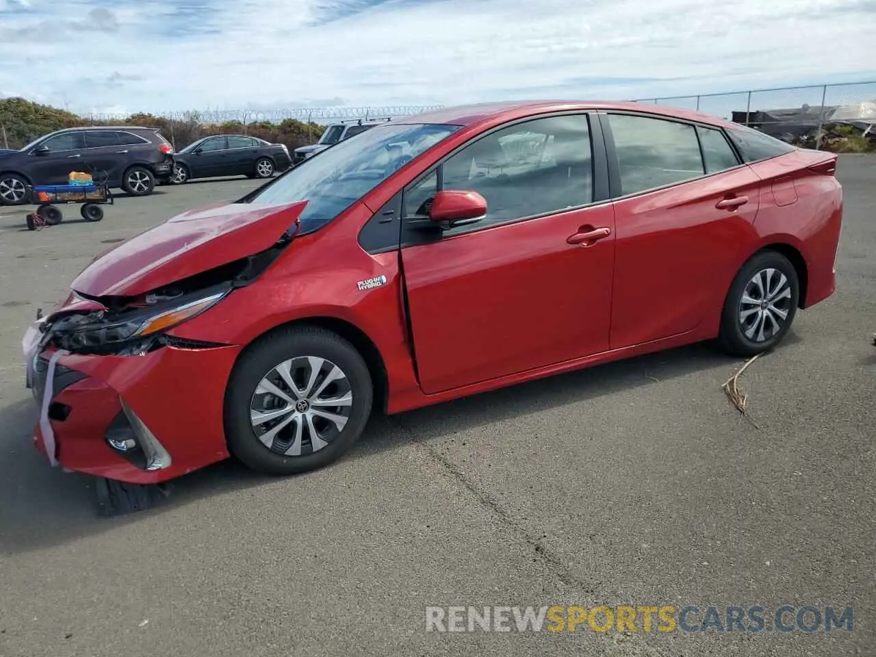 1 fotografías del automóvil dañado JTDKAMFPXM3180397 TOYOTA PRIUS 2021