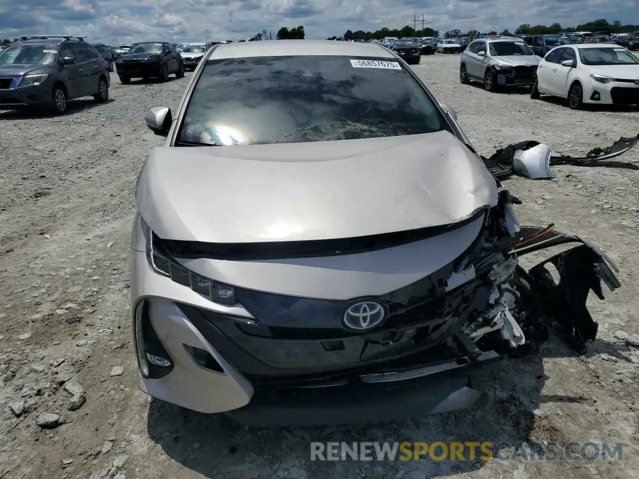 5 fotografías del automóvil dañado JTDKAMFPXM3184126 TOYOTA PRIUS 2021