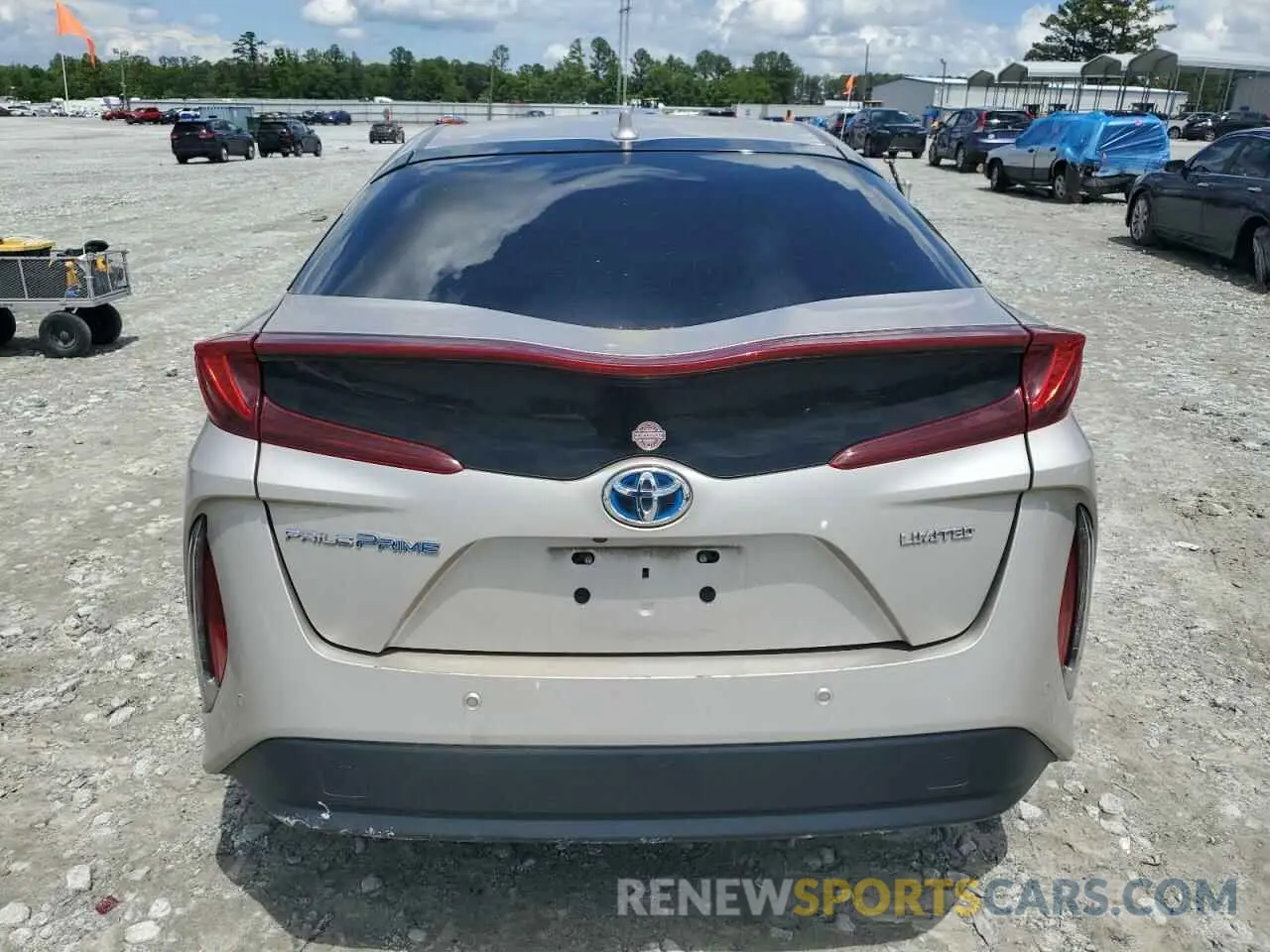 6 fotografías del automóvil dañado JTDKAMFPXM3184126 TOYOTA PRIUS 2021