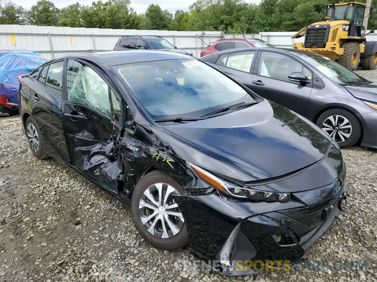 1 fotografías del automóvil dañado JTDKAMFPXM3184661 TOYOTA PRIUS 2021