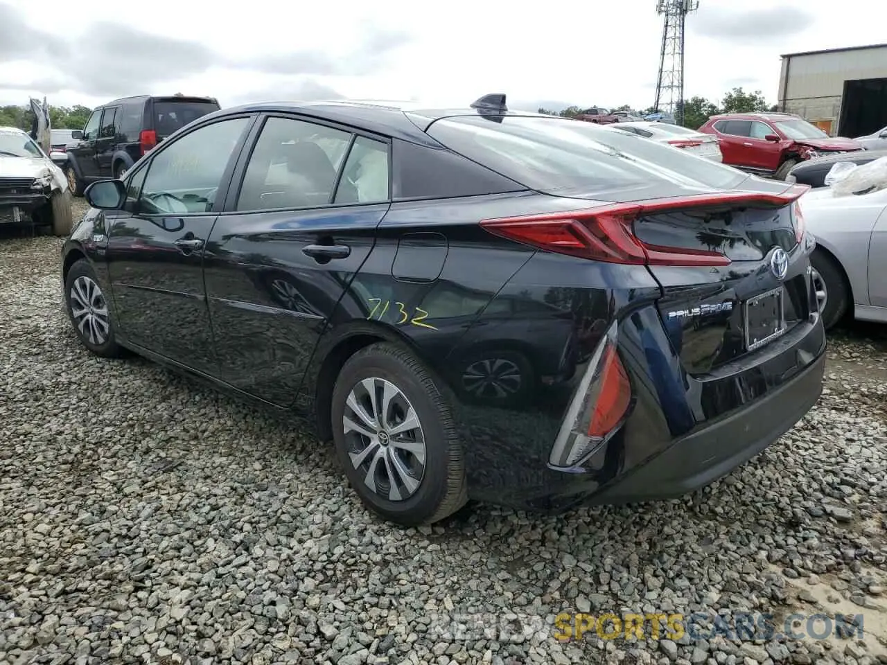 3 fotografías del automóvil dañado JTDKAMFPXM3184661 TOYOTA PRIUS 2021