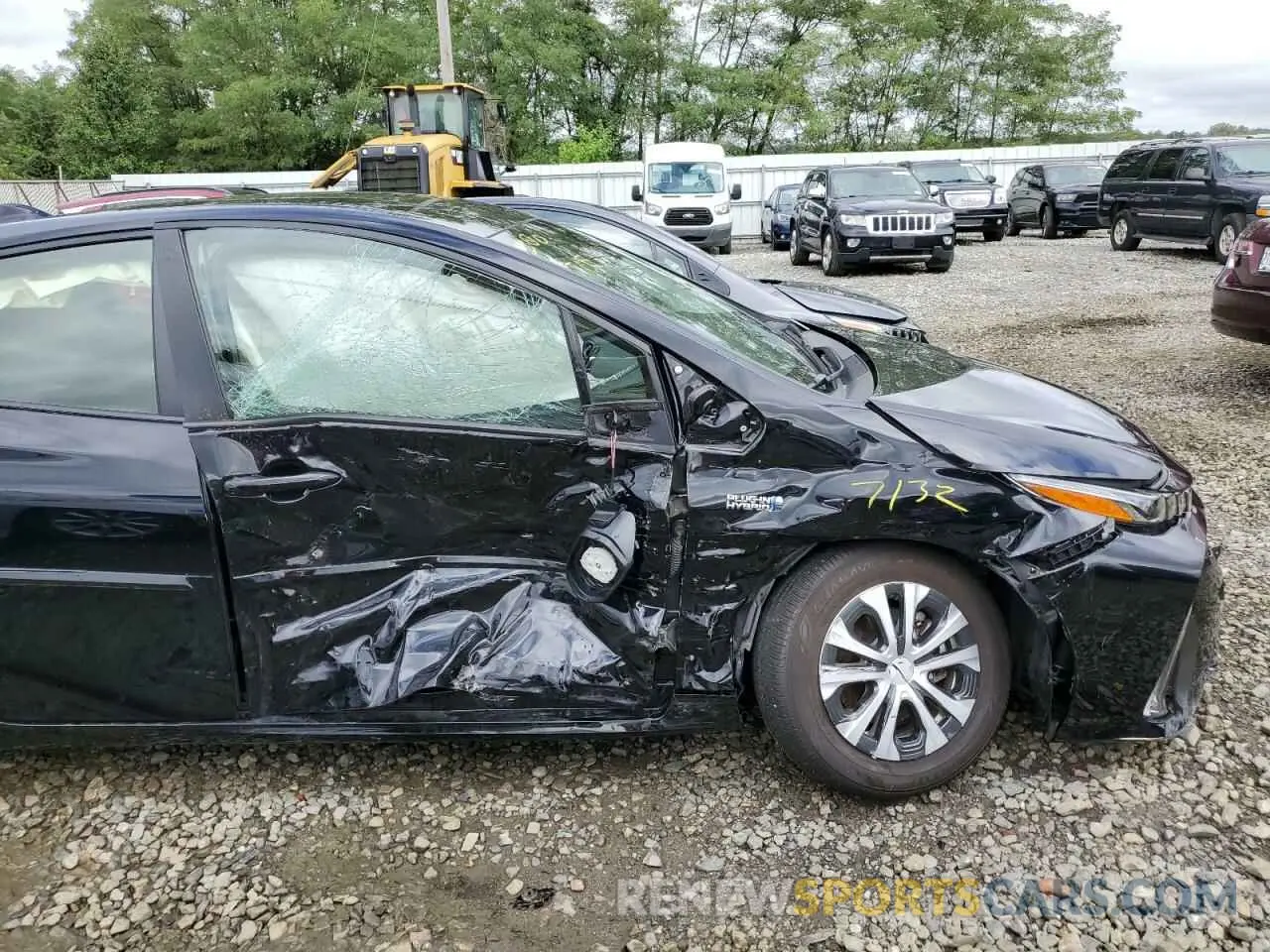 9 fotografías del automóvil dañado JTDKAMFPXM3184661 TOYOTA PRIUS 2021