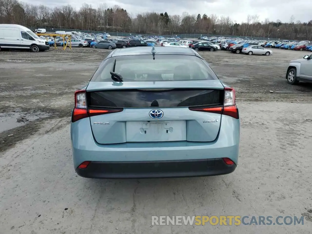 6 fotografías del automóvil dañado JTDKAMFU0M3134583 TOYOTA PRIUS 2021