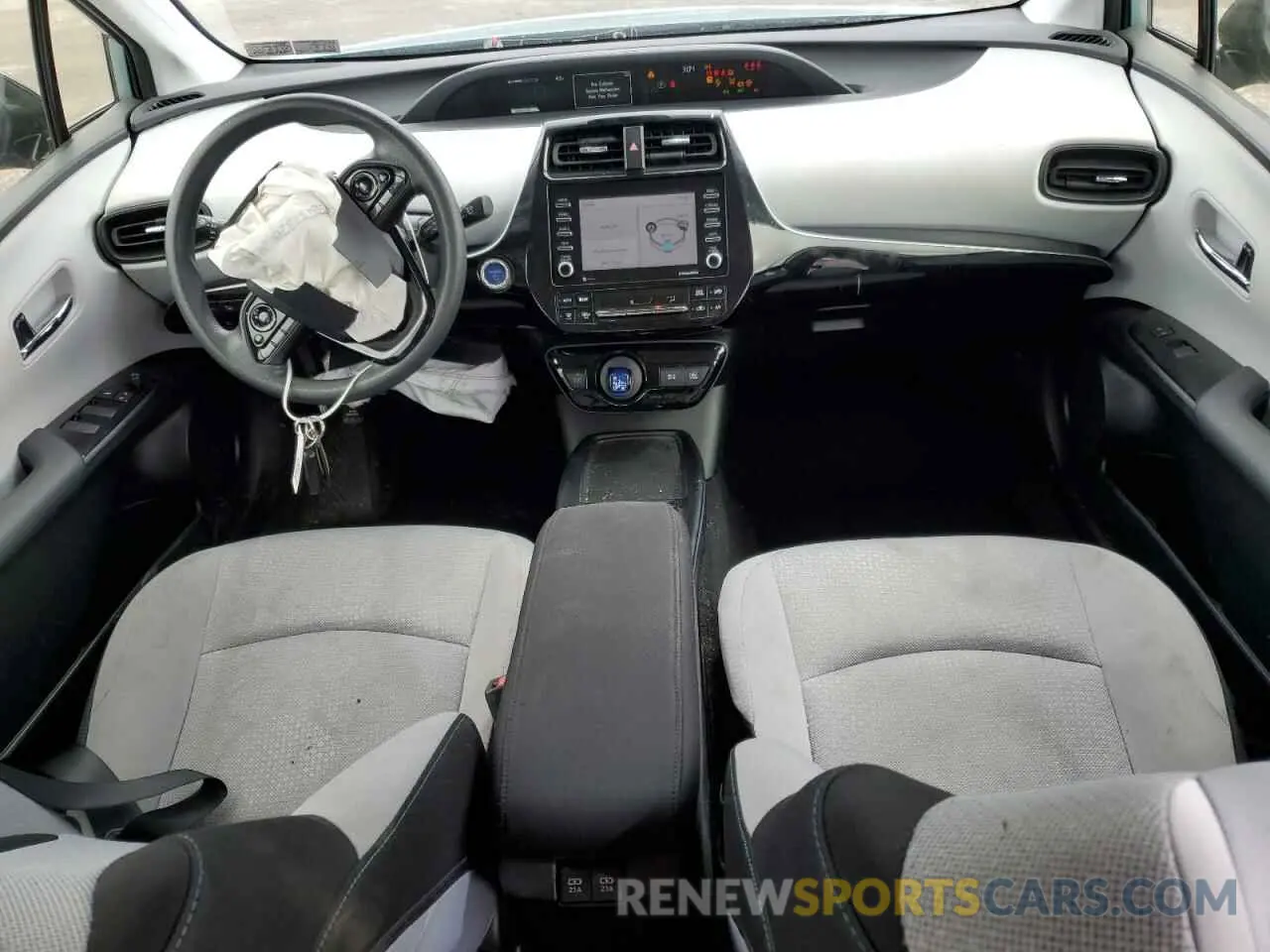 8 fotografías del automóvil dañado JTDKAMFU0M3134583 TOYOTA PRIUS 2021